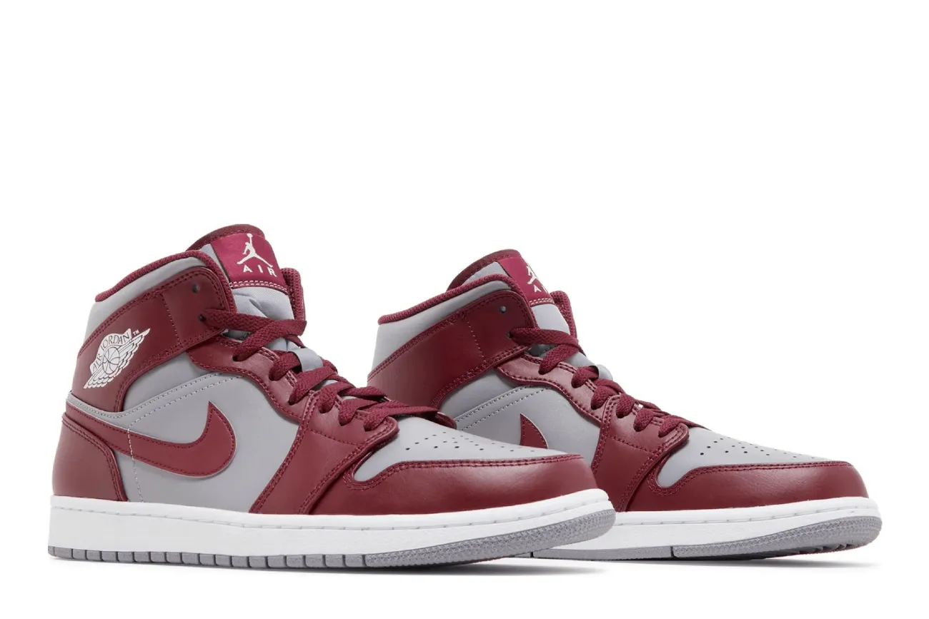 Air Jordan 1 Mid 'Cherrywood Red' Cement