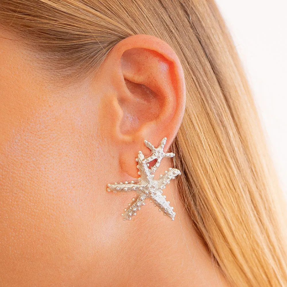 Ariel Silver Earring - Big Star