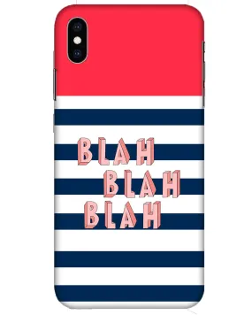 BLAH BLAH |  iPhone XS Phone Case