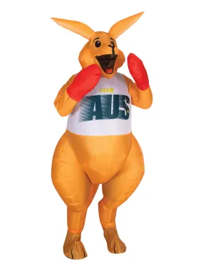 Boxing Kangaroo Inflatable Costume for Adults - Australian Olympic Committee