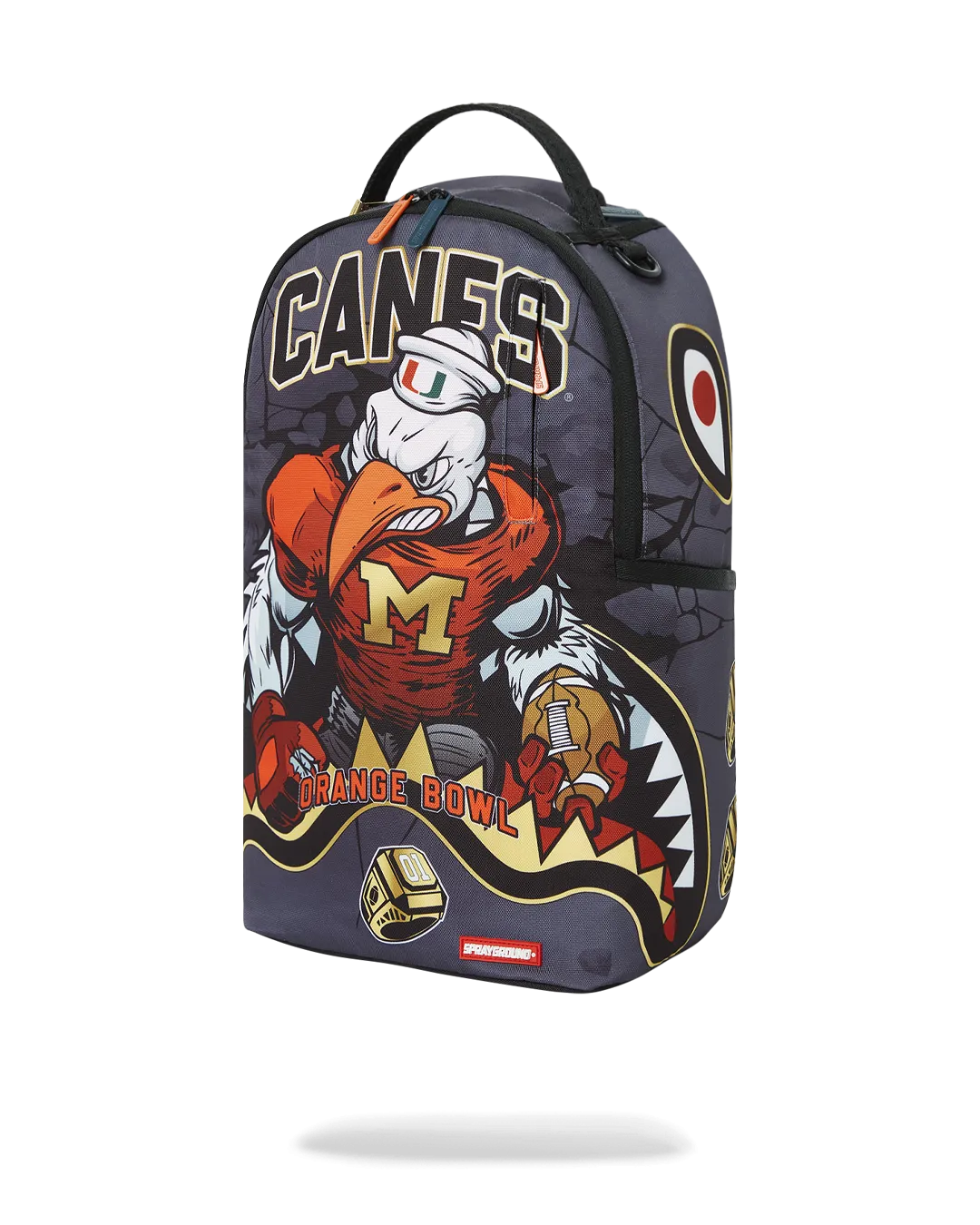 CANES MUSCLE UNIVERSITY OF MIAMI BACKPACK (WITH WARREN SAPP)