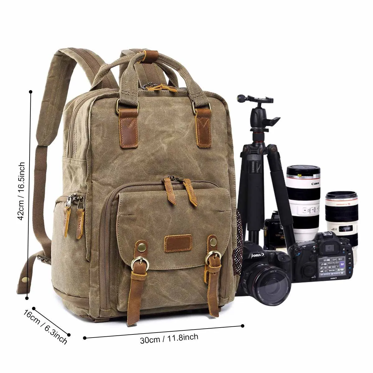 Canvas Camera Backpack