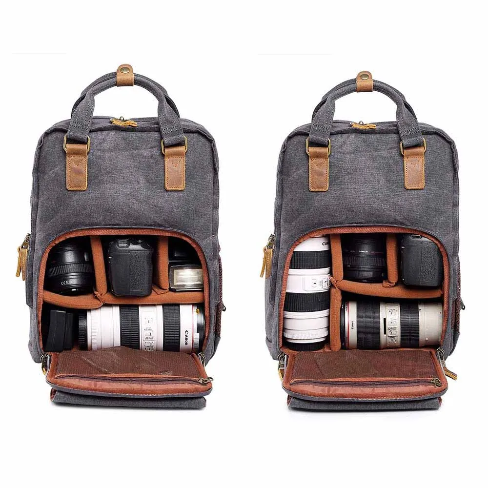 Canvas Camera Backpack