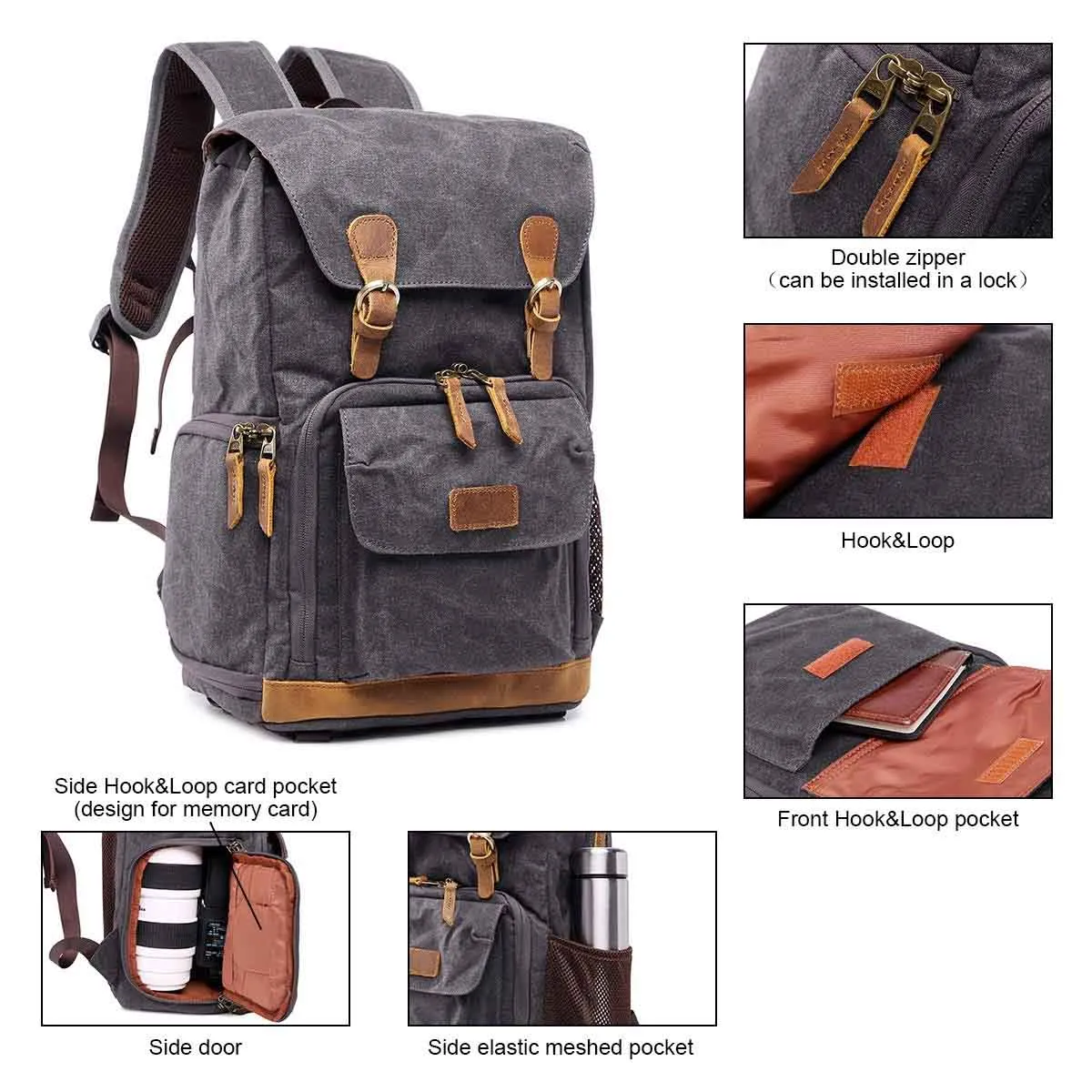 Canvas Camera Backpack