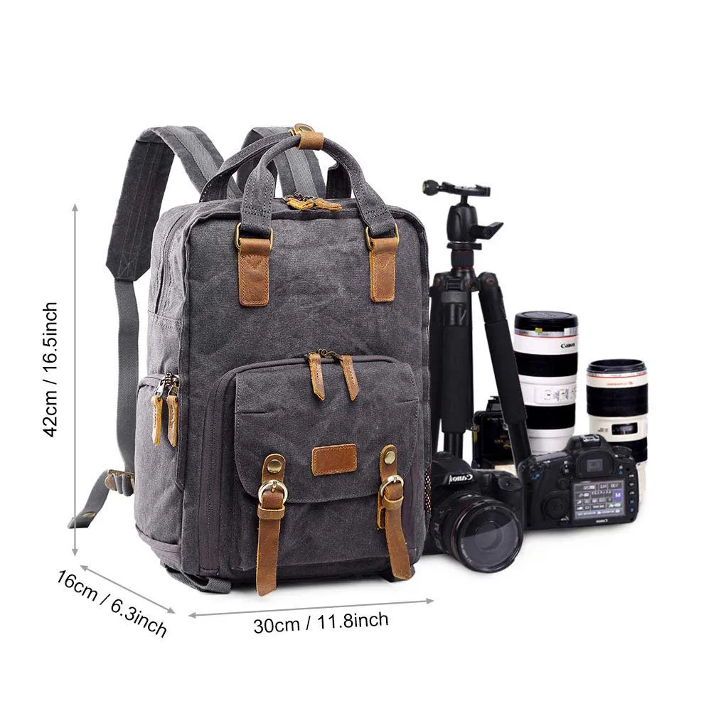 Canvas Camera Backpack