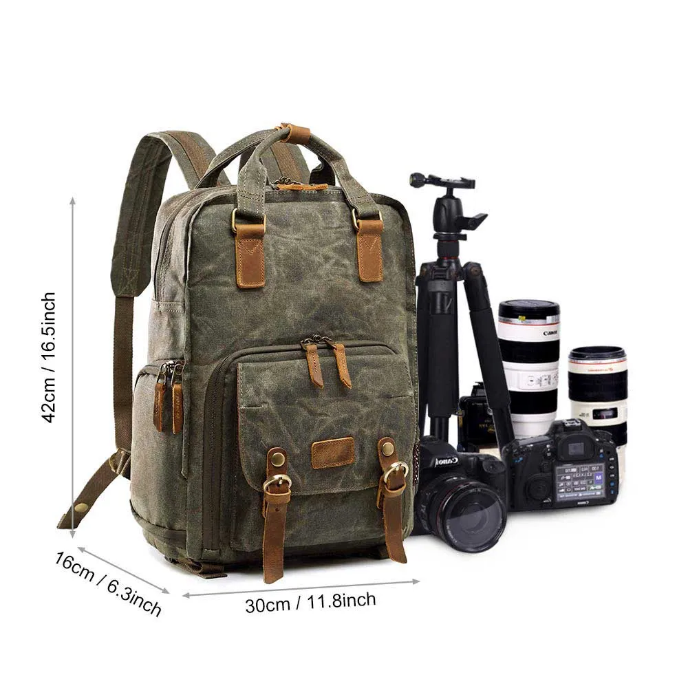 Canvas Camera Backpack