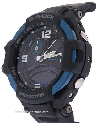 Casio G-Shock GRAVITYMASTER Aviator Watch - Blue & Black - Anti-Magnetic