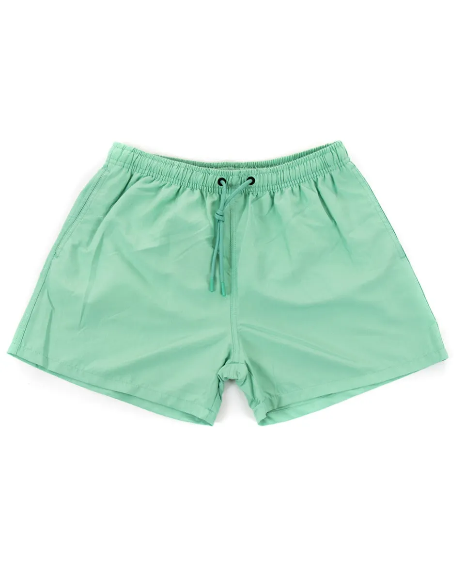 Costume Uomo Boxer Verde Acqua Fantasia Fantasia Coulisse GIOSAL-SU1184A