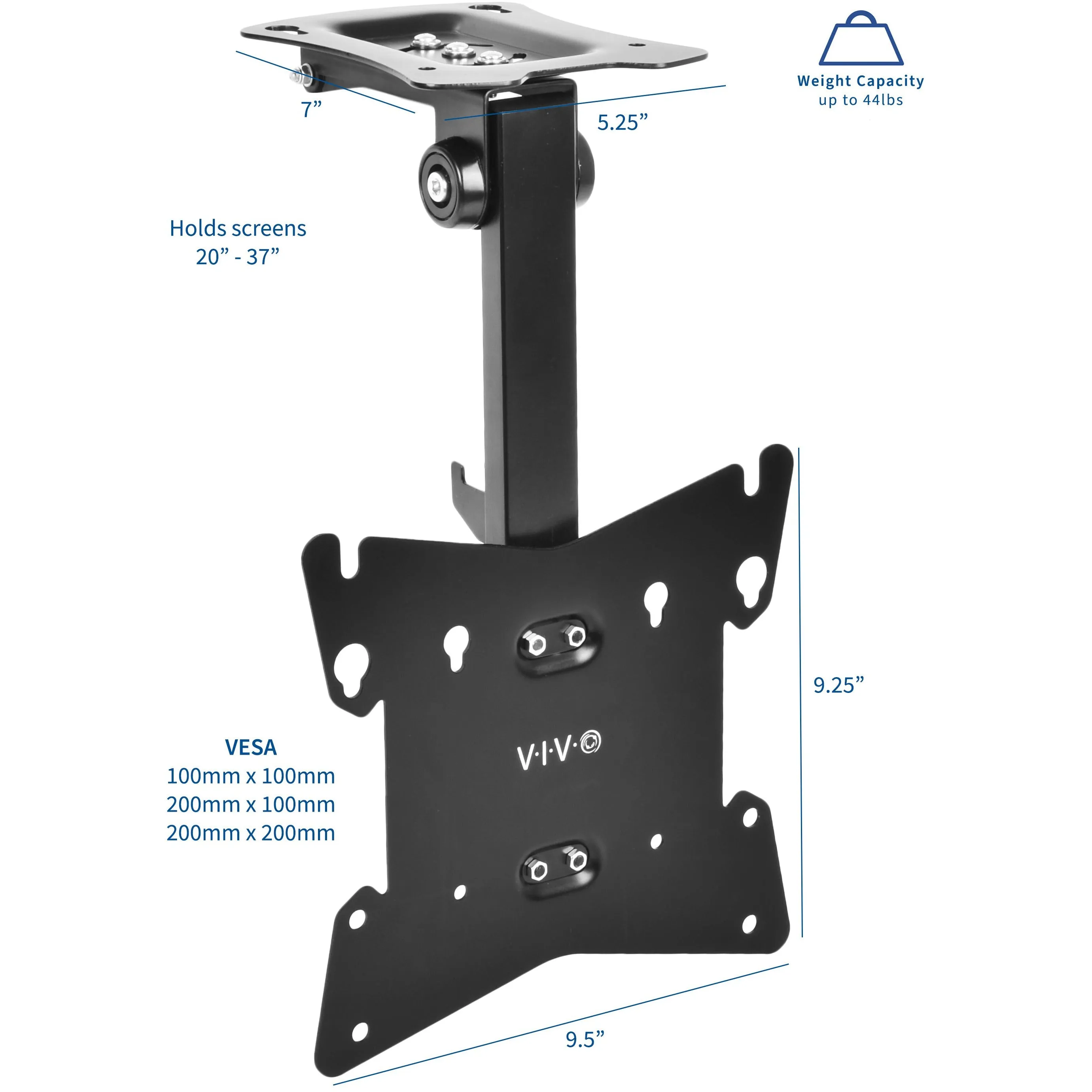 Flip Down Ceiling Mount TVs and Monitors (20" to 37")