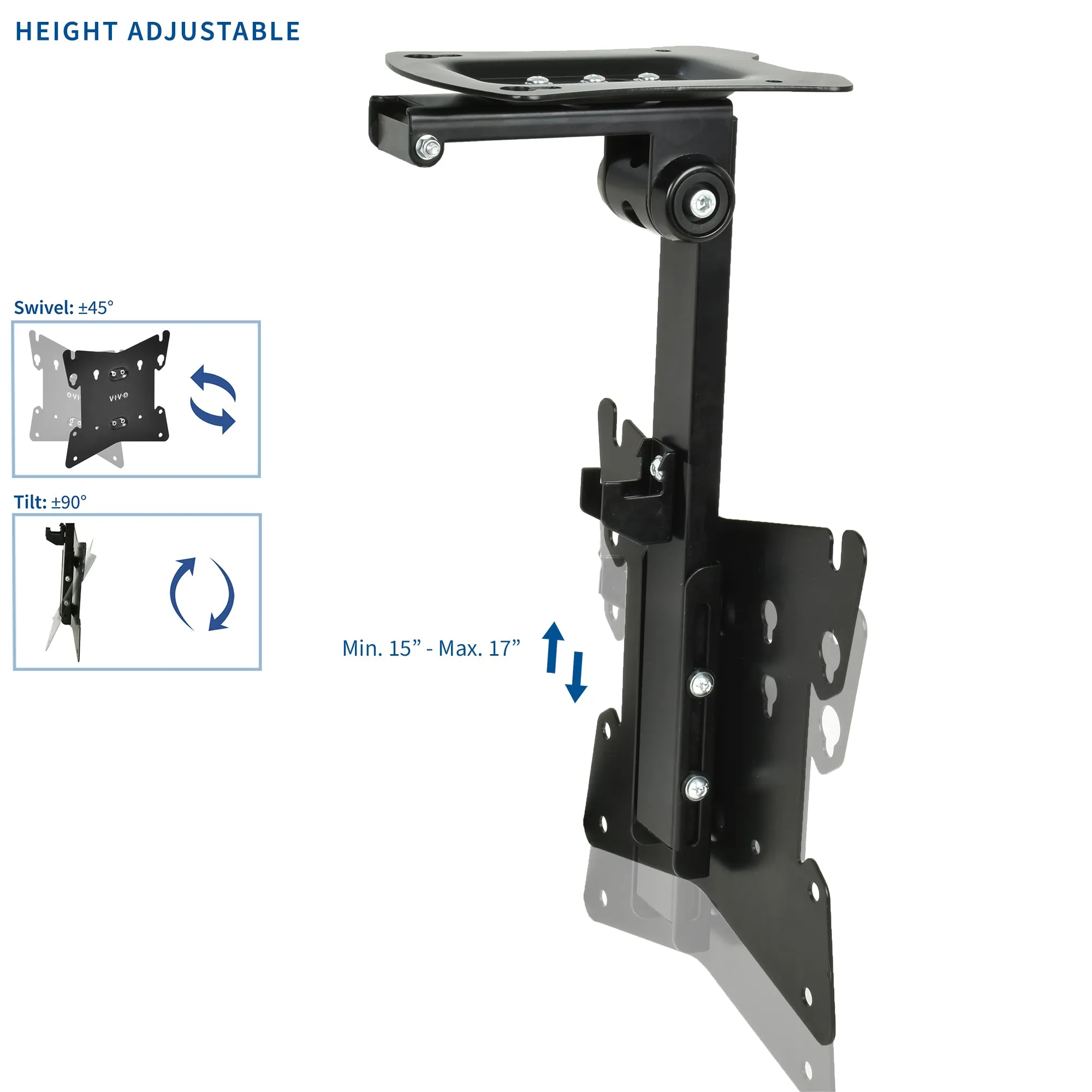 Flip Down Ceiling Mount TVs and Monitors (20" to 37")