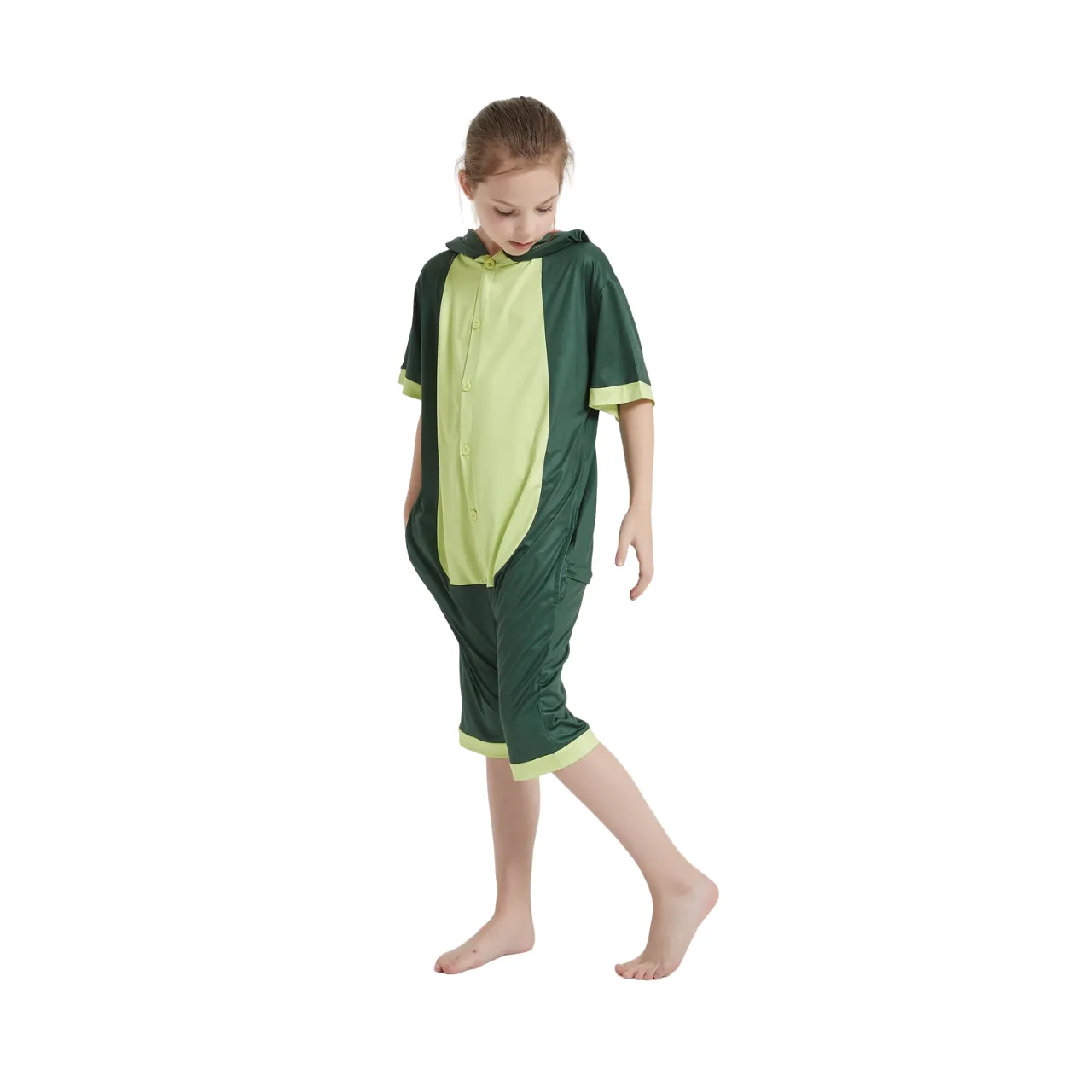 Green Dinosaur Kids Summer Onesie