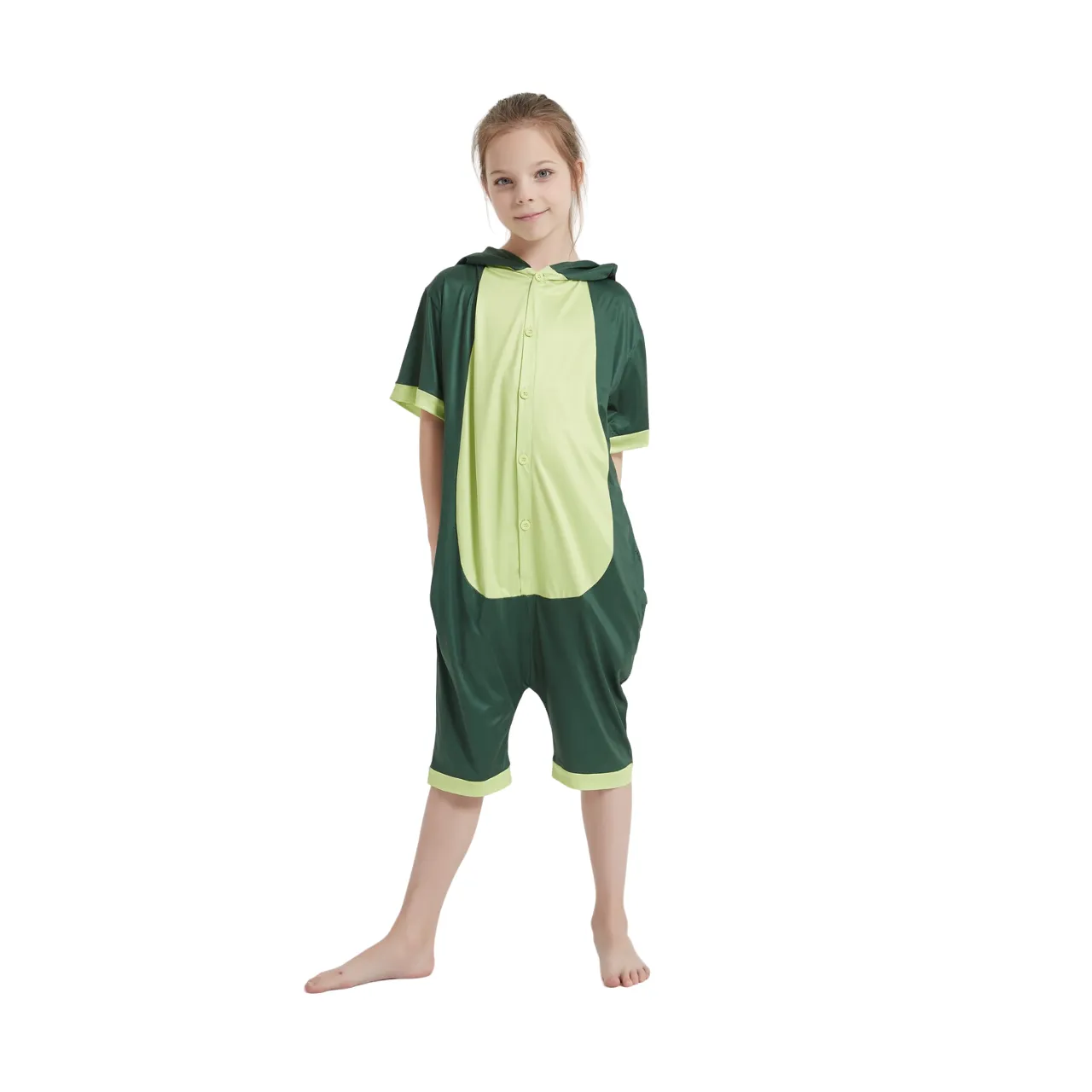 Green Dinosaur Kids Summer Onesie