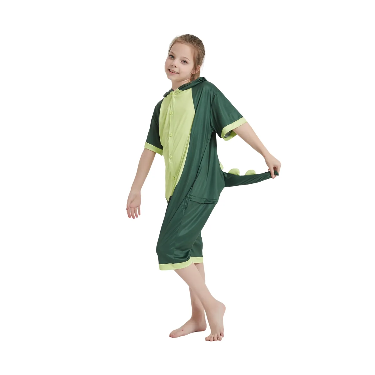 Green Dinosaur Kids Summer Onesie