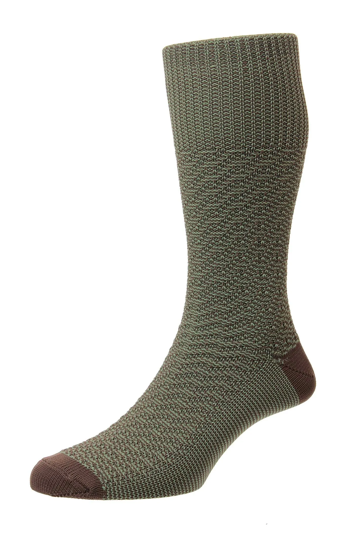 HJHall Indestructible Textured Jacquard Half Hose Socks - HJ5