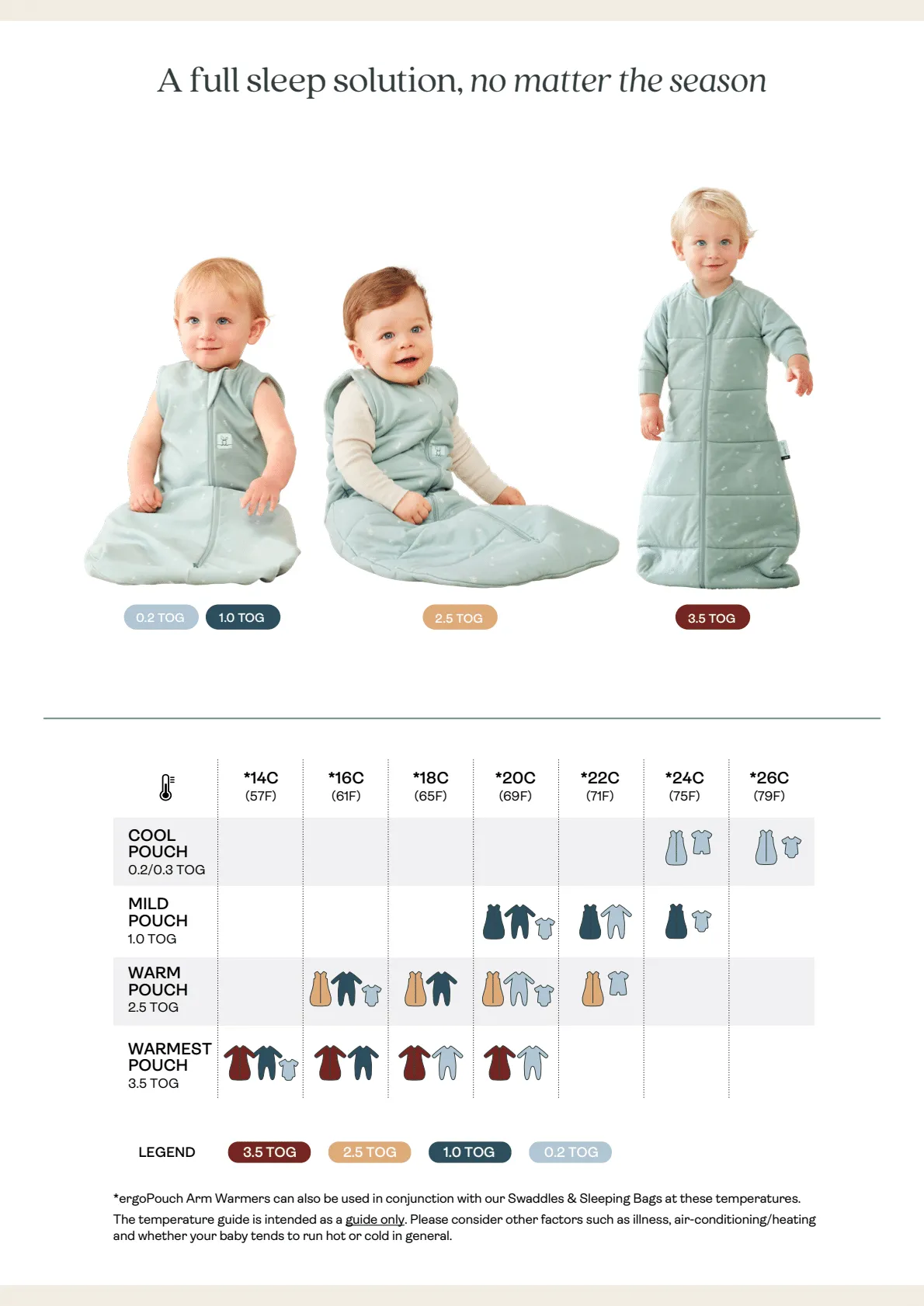 JERSEY SLEEPING BAG - 2.5 TOG (SLEEVED)