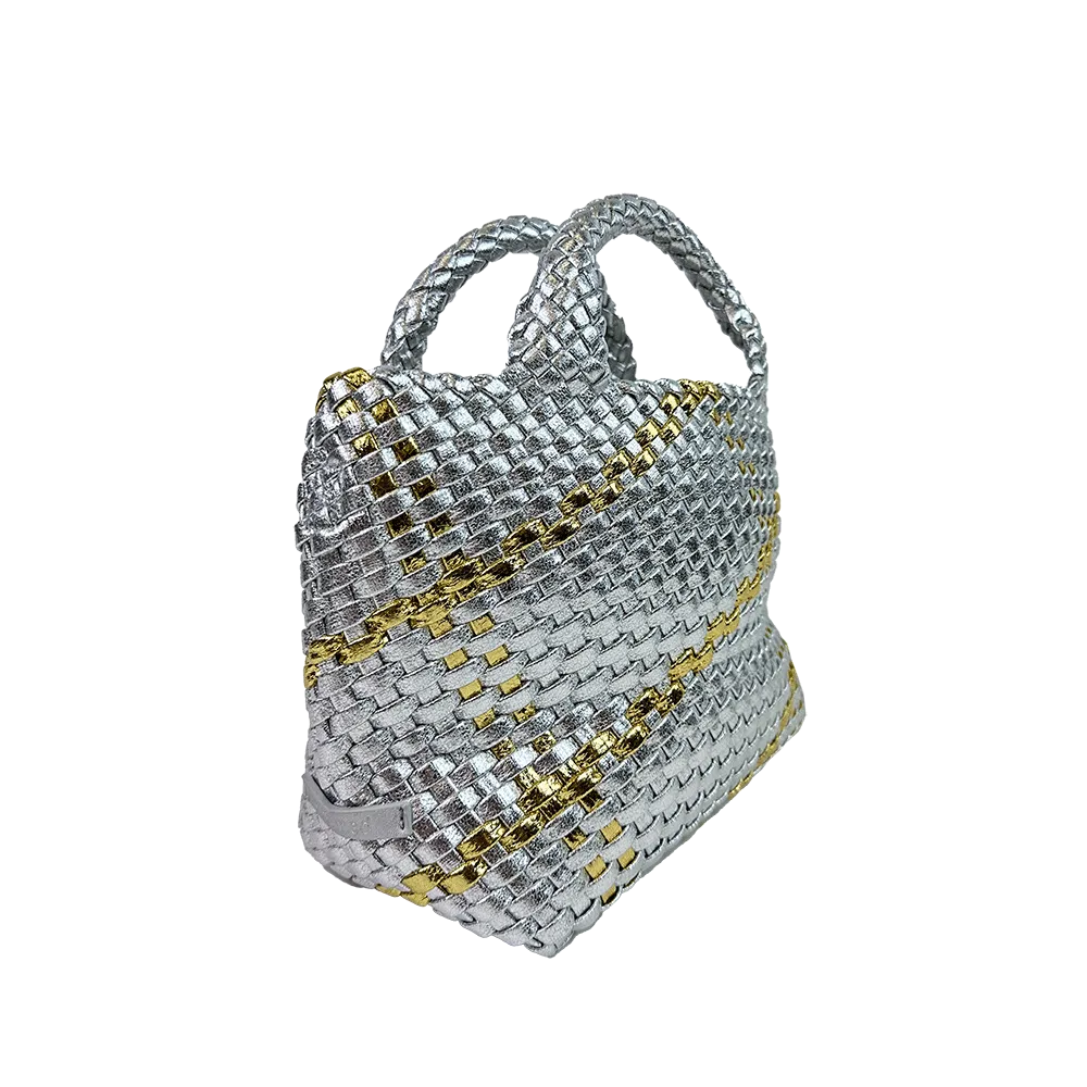 Lexi Metallic Woven Tote