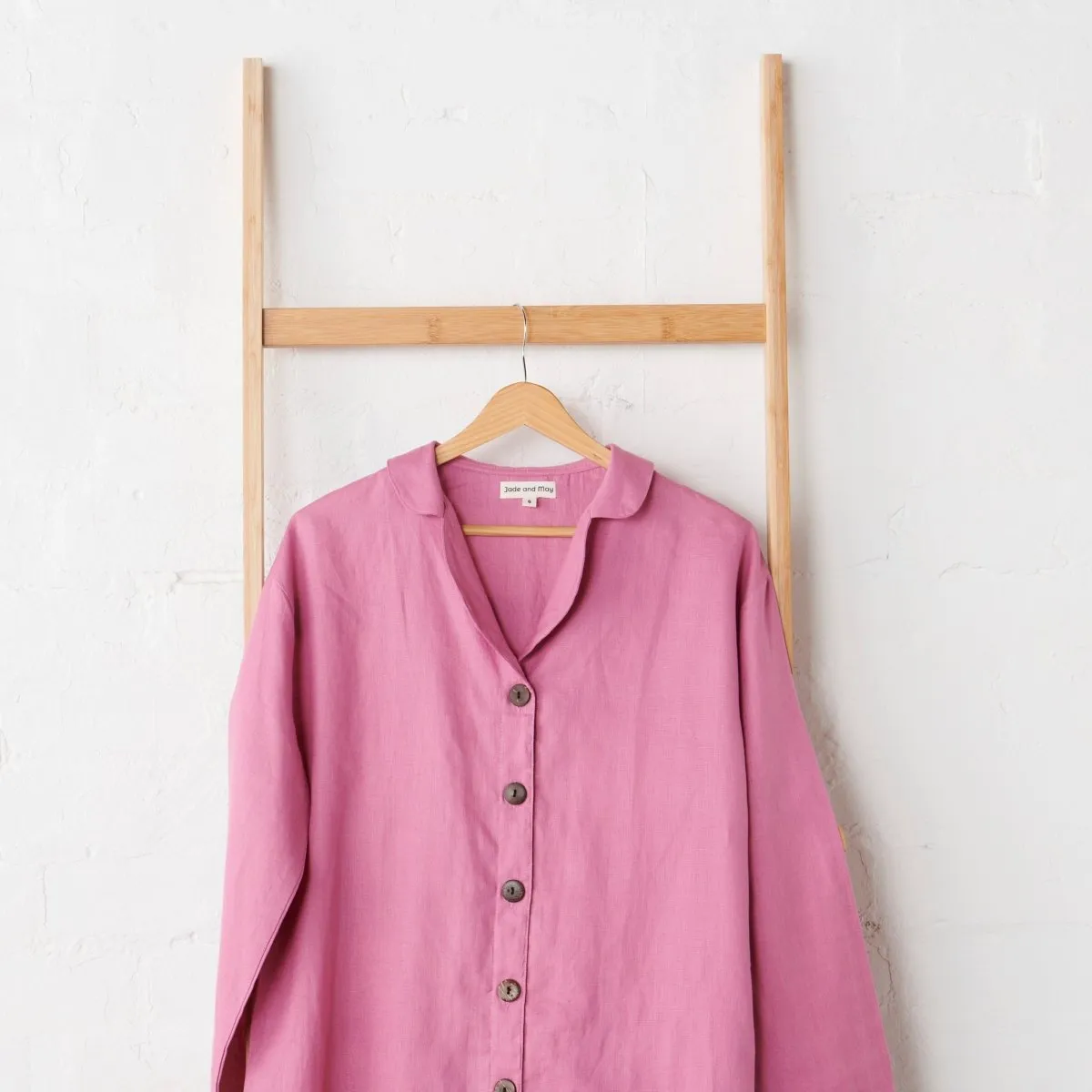 Linen Pyjama Set - Fuchsia