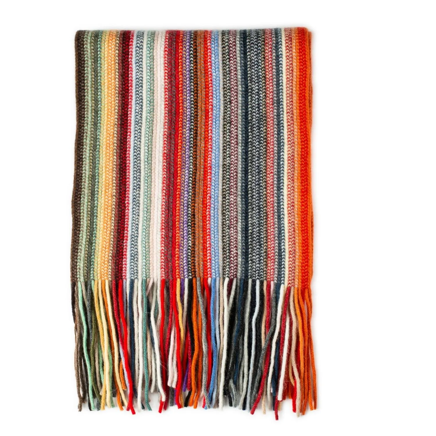 Lomond Lambswool - Knitted Striped Scarves - Dee