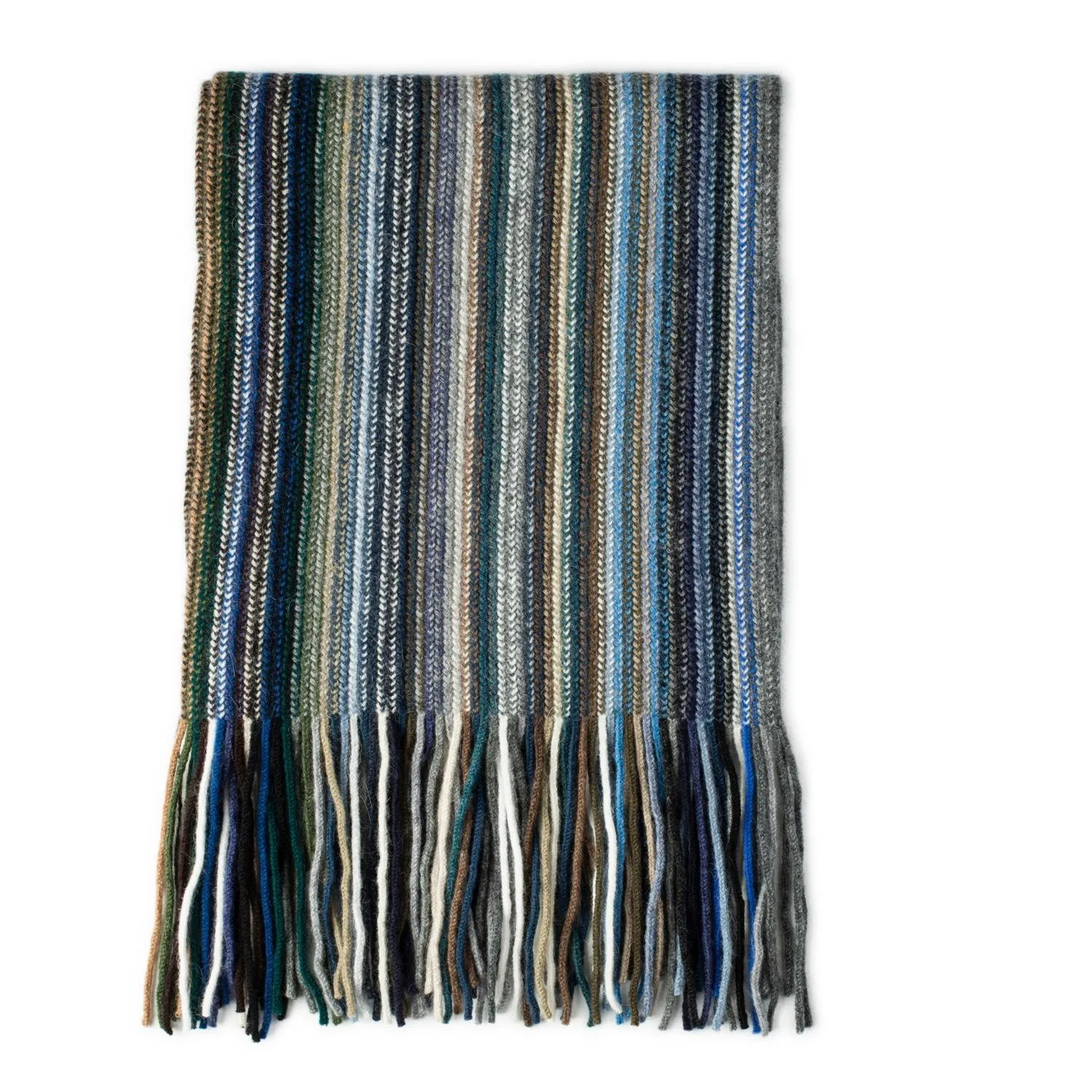 Lomond Lambswool - Knitted Striped Scarves - Dee