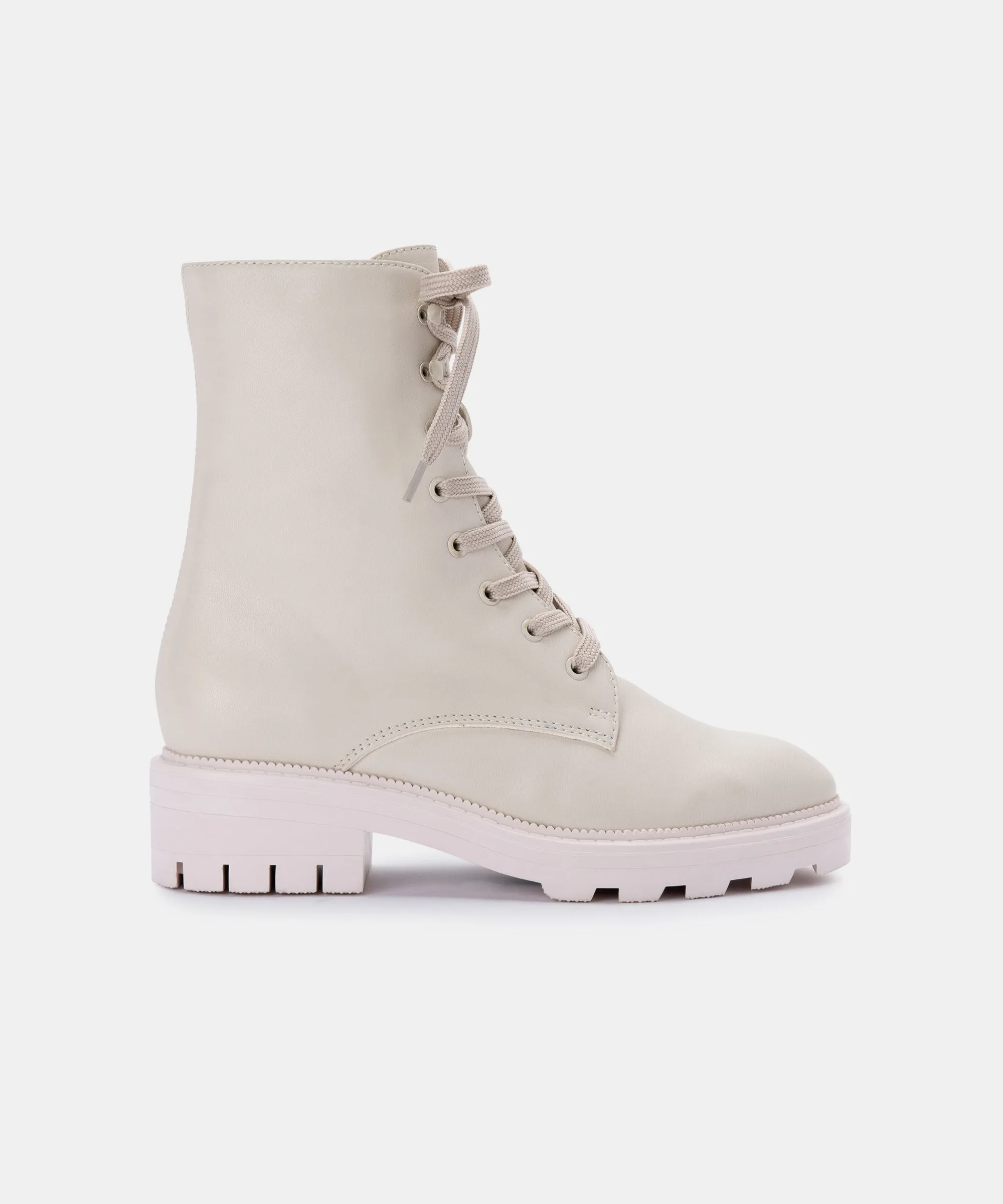 LOTTIE BOOTS IVORY LEATHER