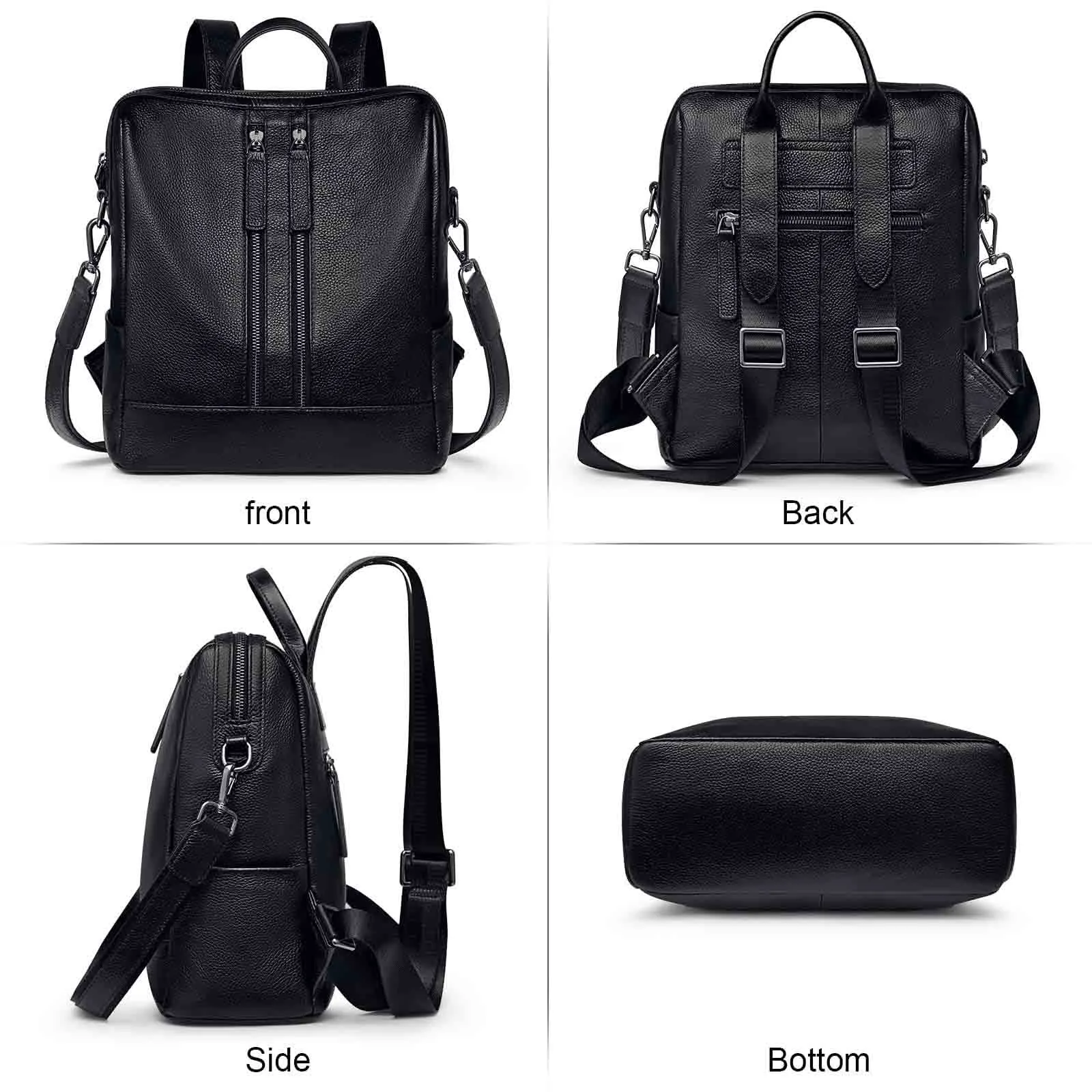 Medium Genuine Leather Backpack