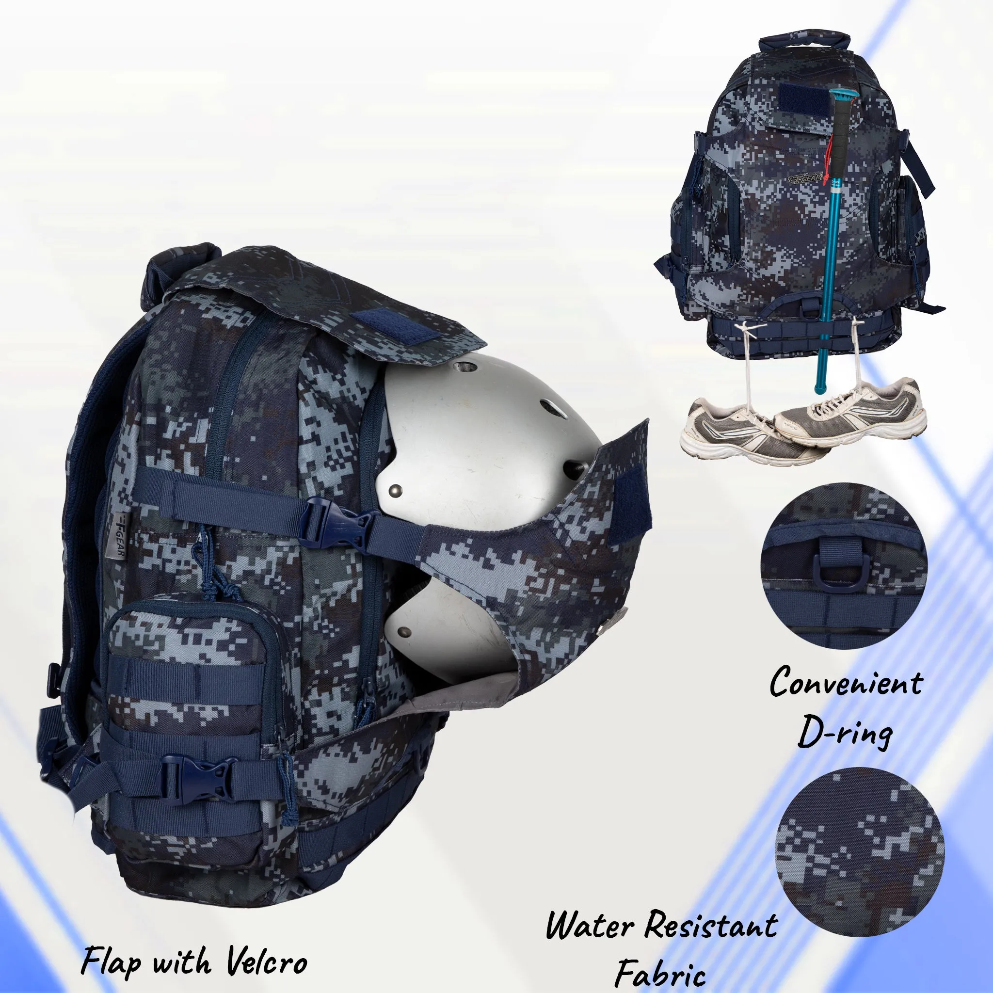 Military Ambush 32L Marpat Navy Digital Camo Rucksack