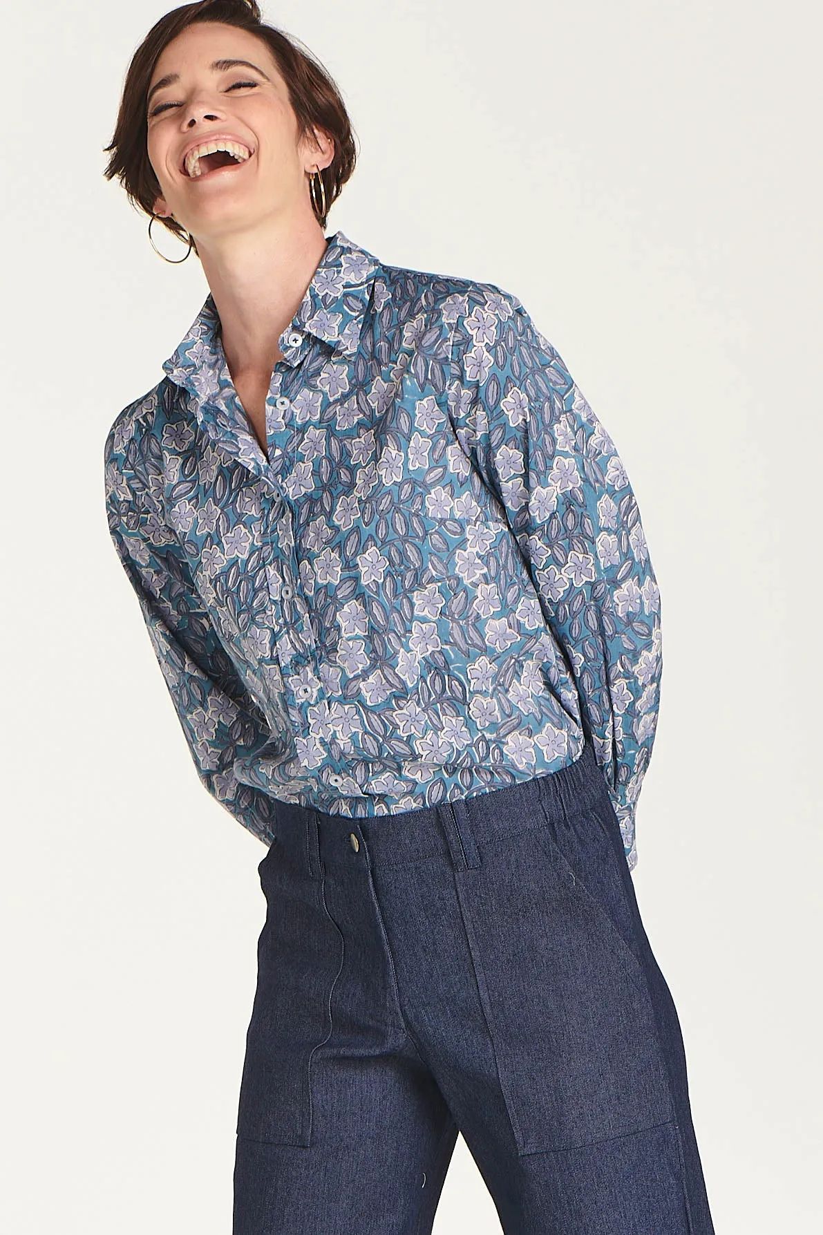 Mowgli Shirt Blue Posy