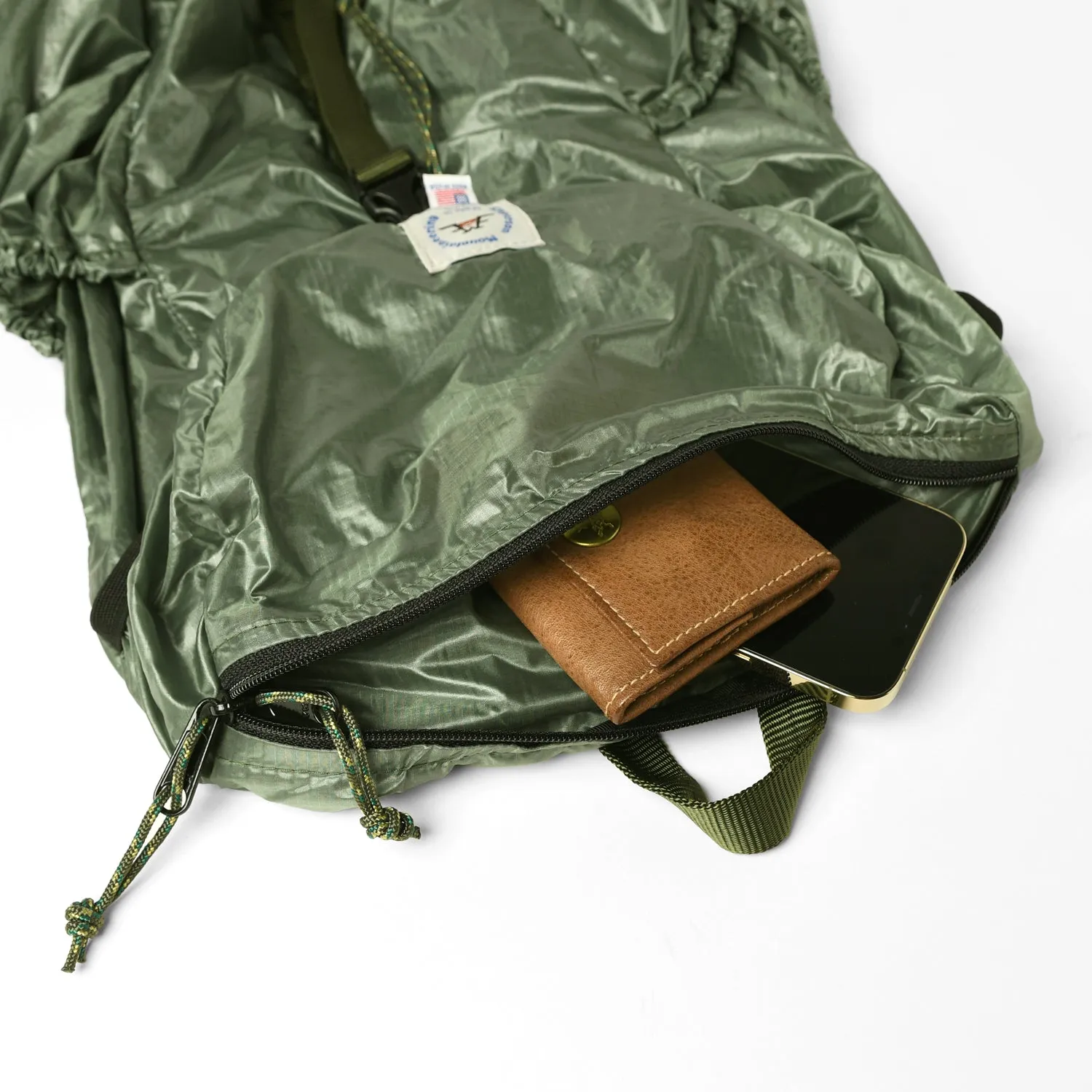 Packable Back Pack - 1.1oz Parachute Nylon Spruce