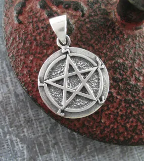 Pentagram / Pentacle With Hebrew Letters Pendant