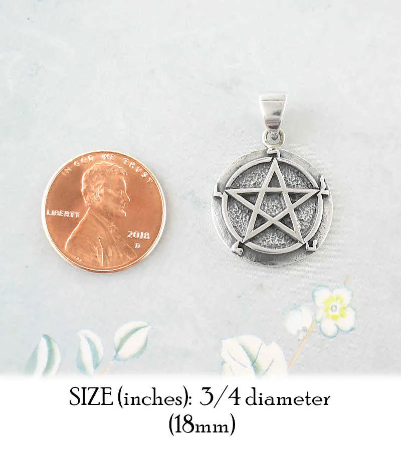 Pentagram / Pentacle With Hebrew Letters Pendant