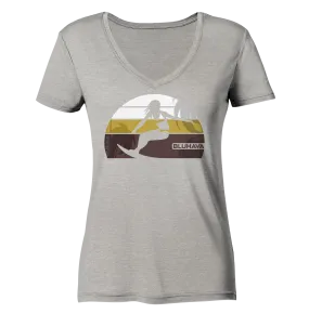 "Sunset Paradise Drive" - Damen Premium Organic V-Neck Shirt