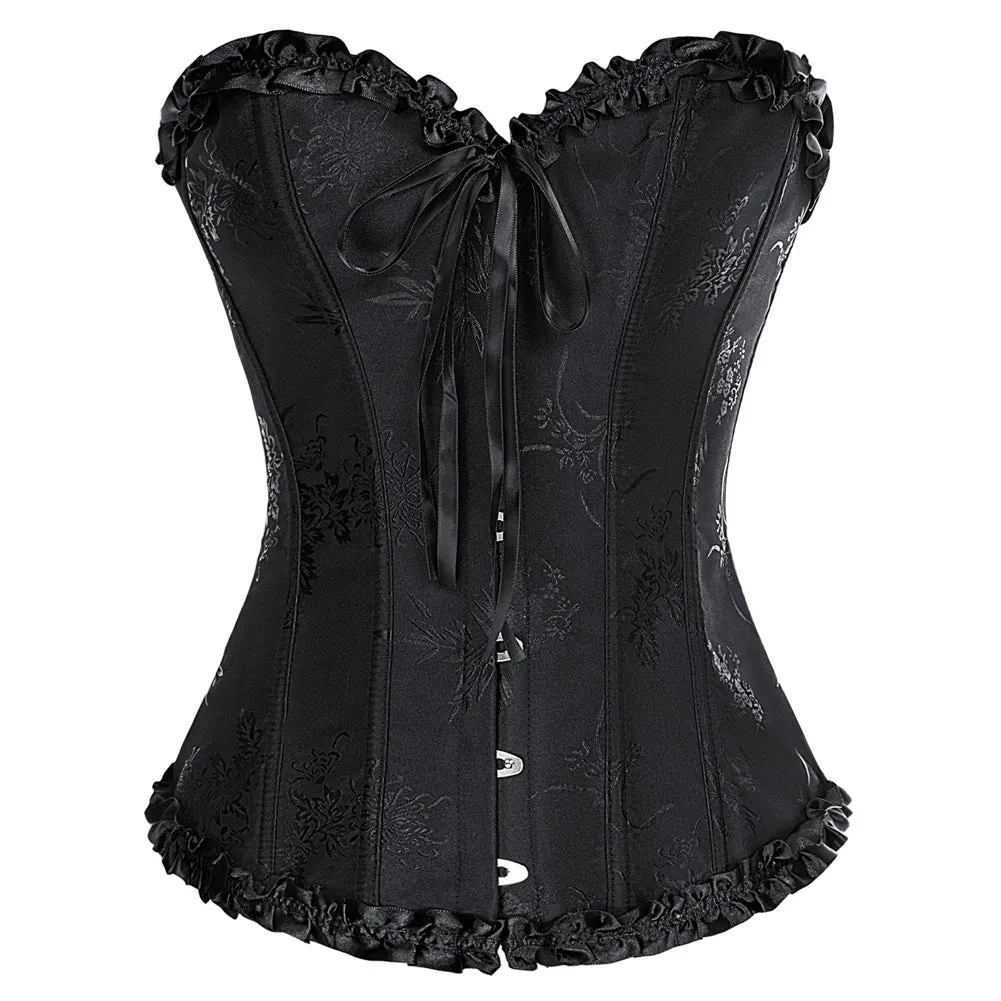 Renaissance Lace-up Back Corset Strapless Sweetheart Body Shape Costume