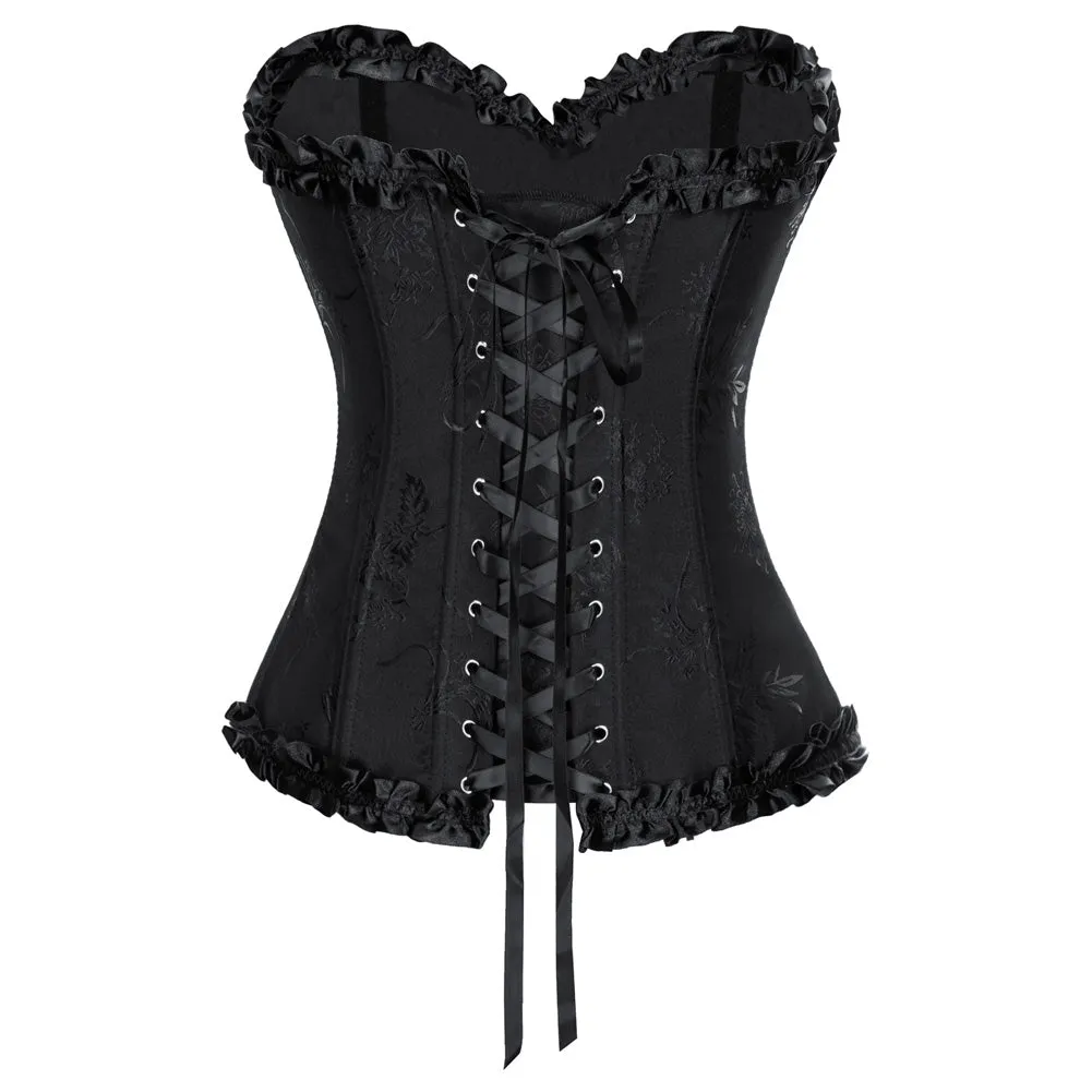 Renaissance Lace-up Back Corset Strapless Sweetheart Body Shape Costume