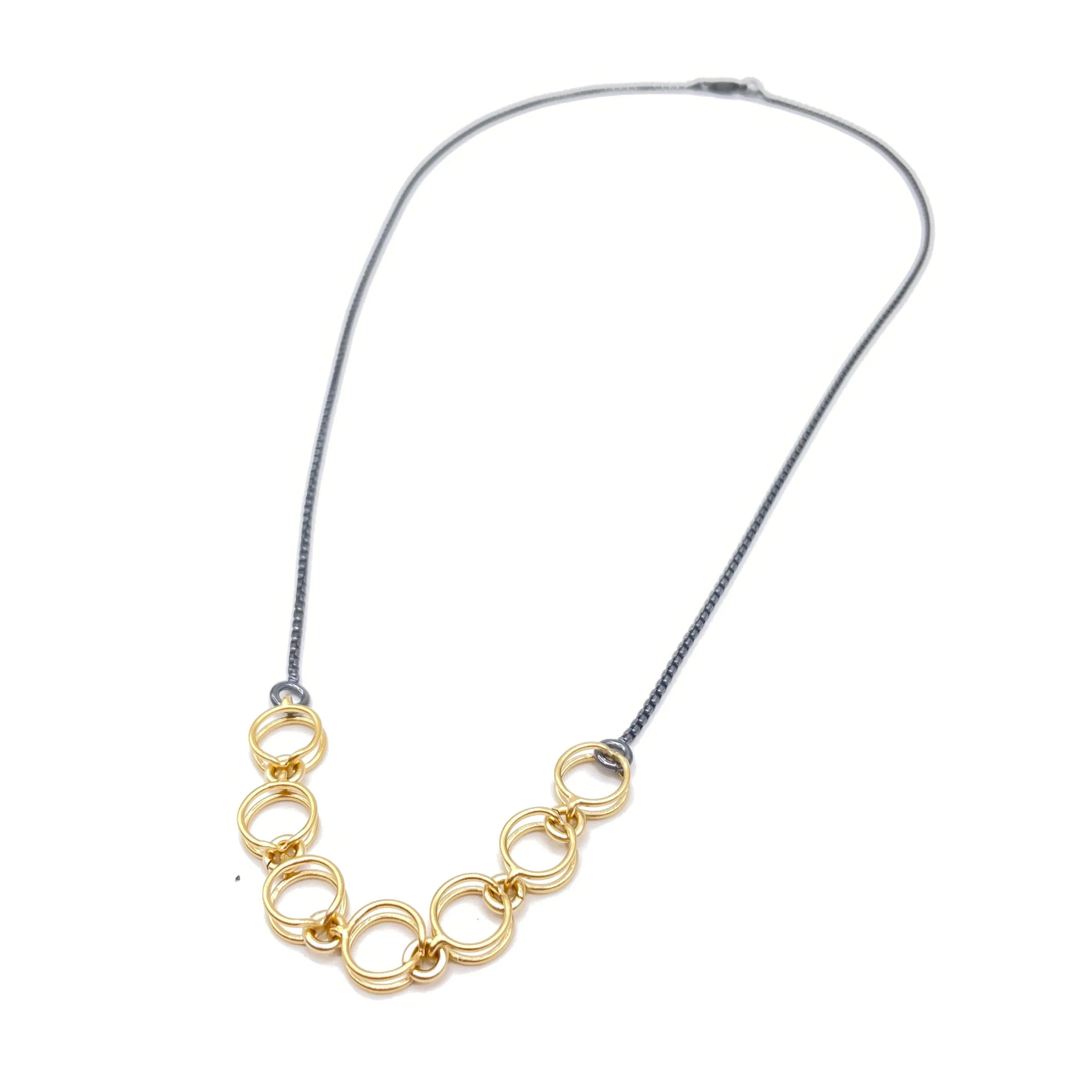 Round Link Segment Necklace