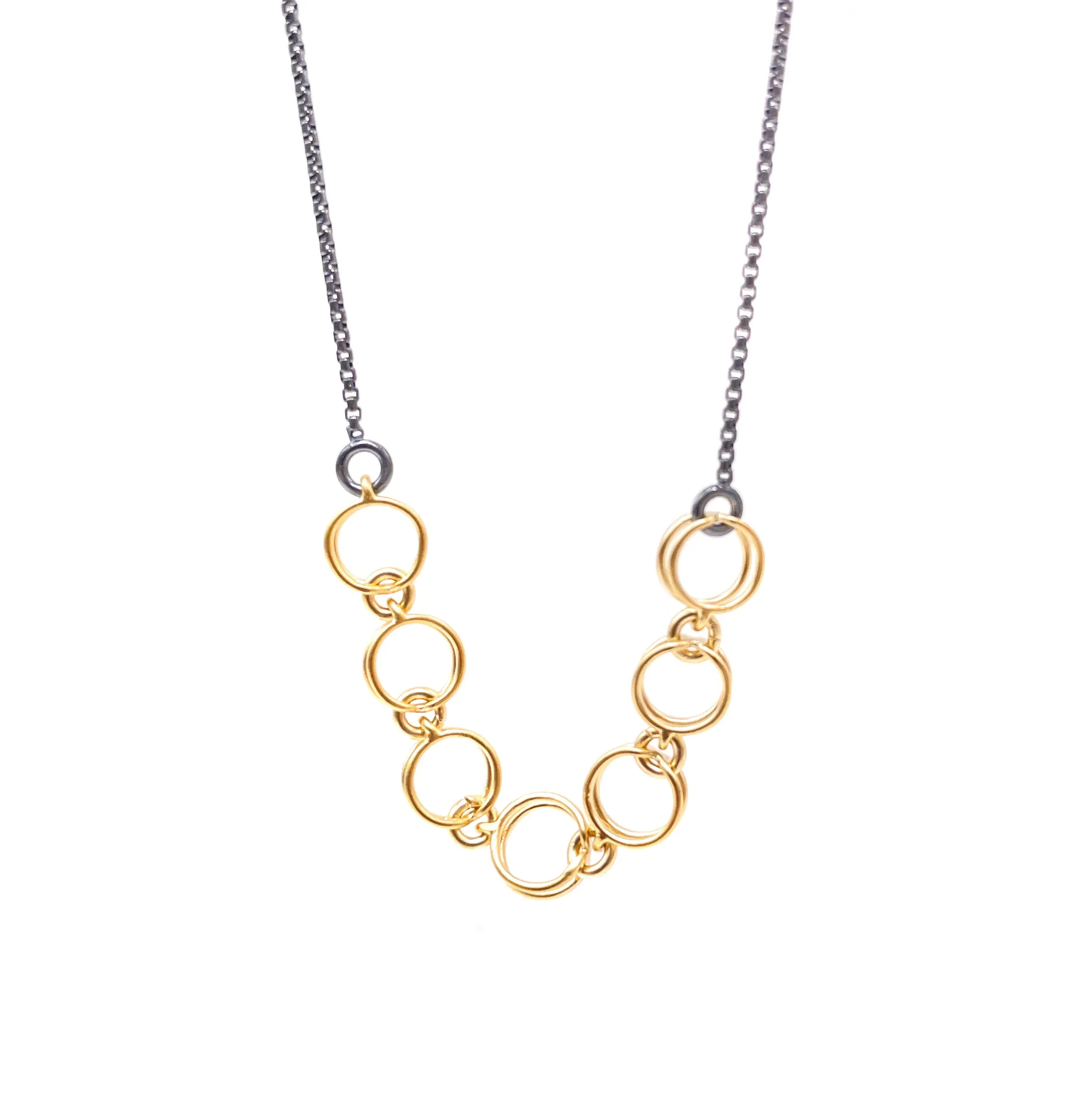 Round Link Segment Necklace