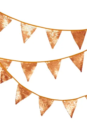 SEQUIN BUNTING - GOLD