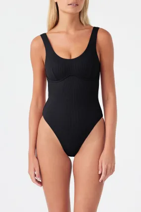 Signature Bralette One Piece - Black