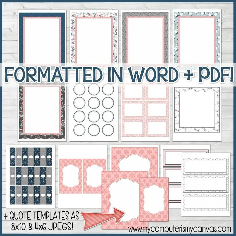 Sunday Lesson Kit #1 {Blank Editable Template} PRINTABLE