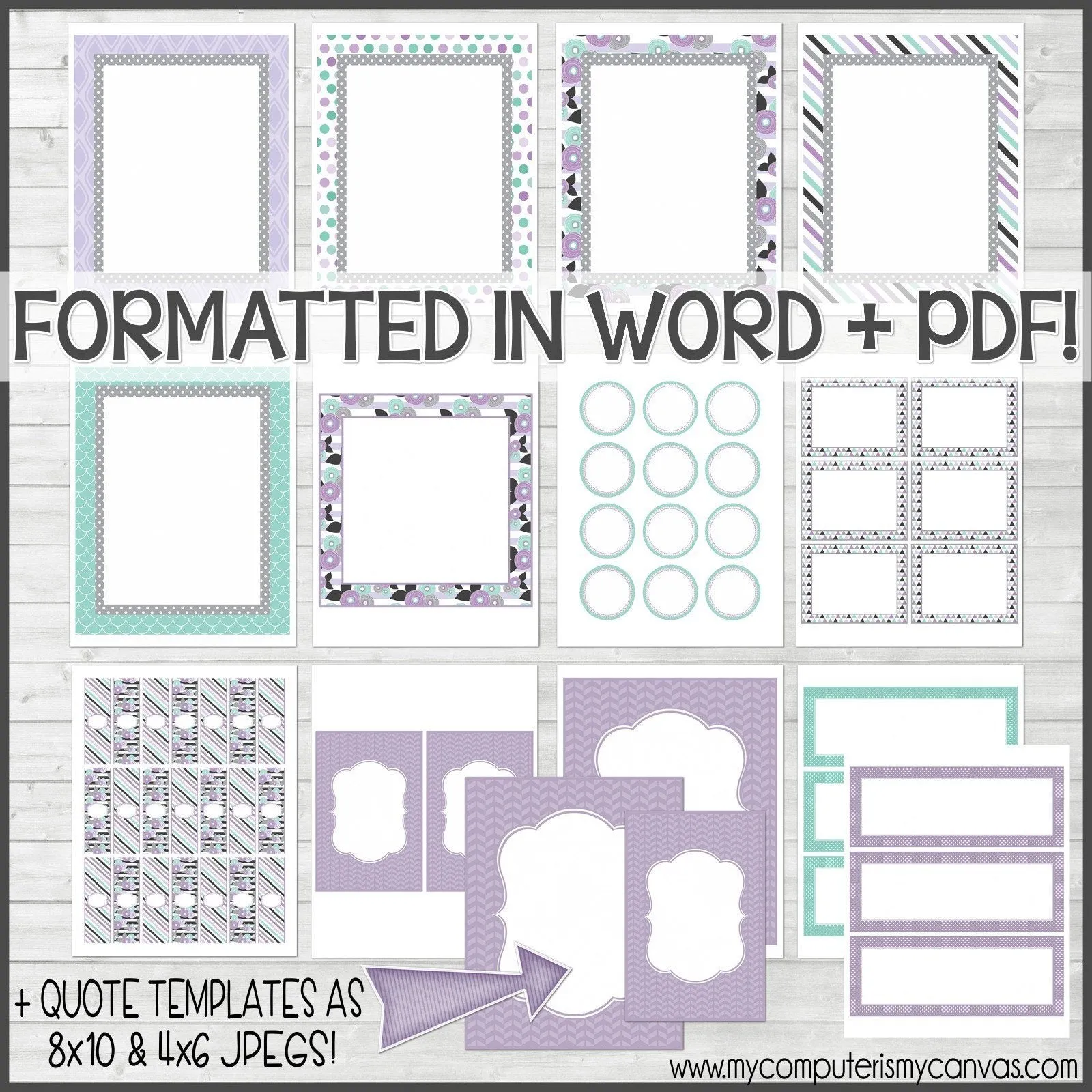 Sunday Lesson Kit #3 {Blank Editable Template} PRINTABLE