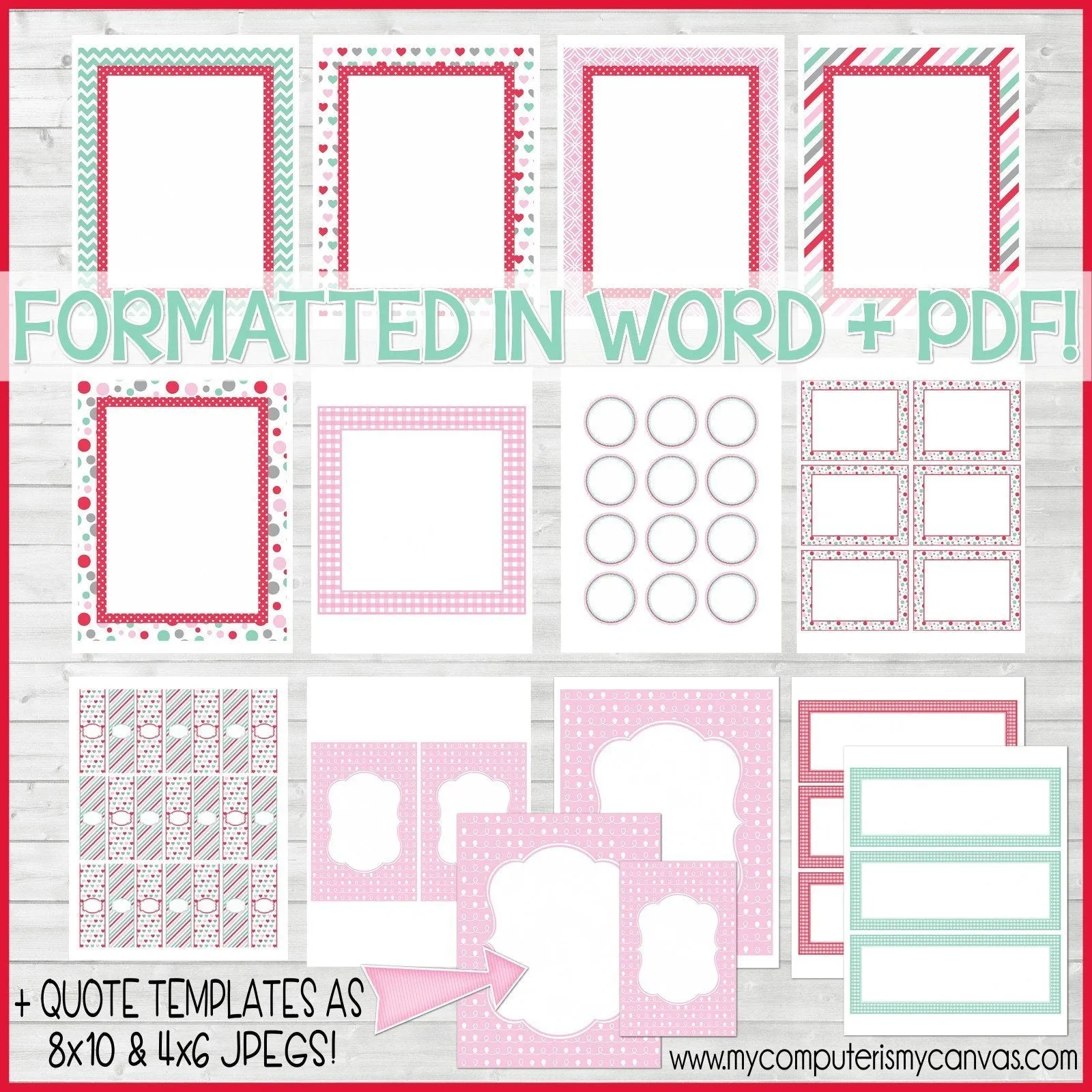 Sunday Lesson Kit #5 {Blank Editable Template} PRINTABLE