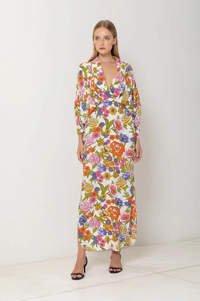 SWF - Plunge Maxi Dress - In Spring Floral *FINAL SALE