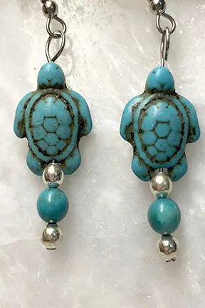 Turtle earrings