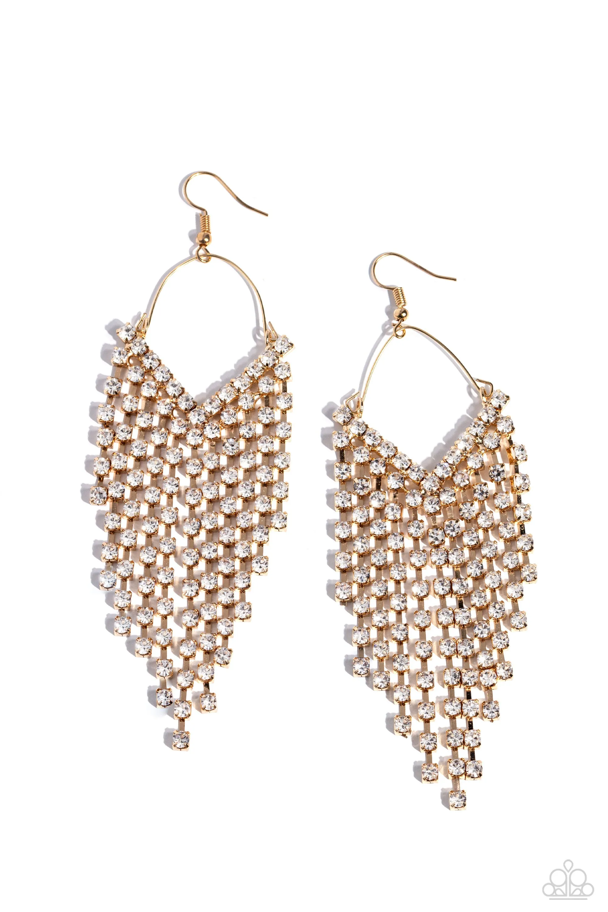 V Fallin Gold-Earrings