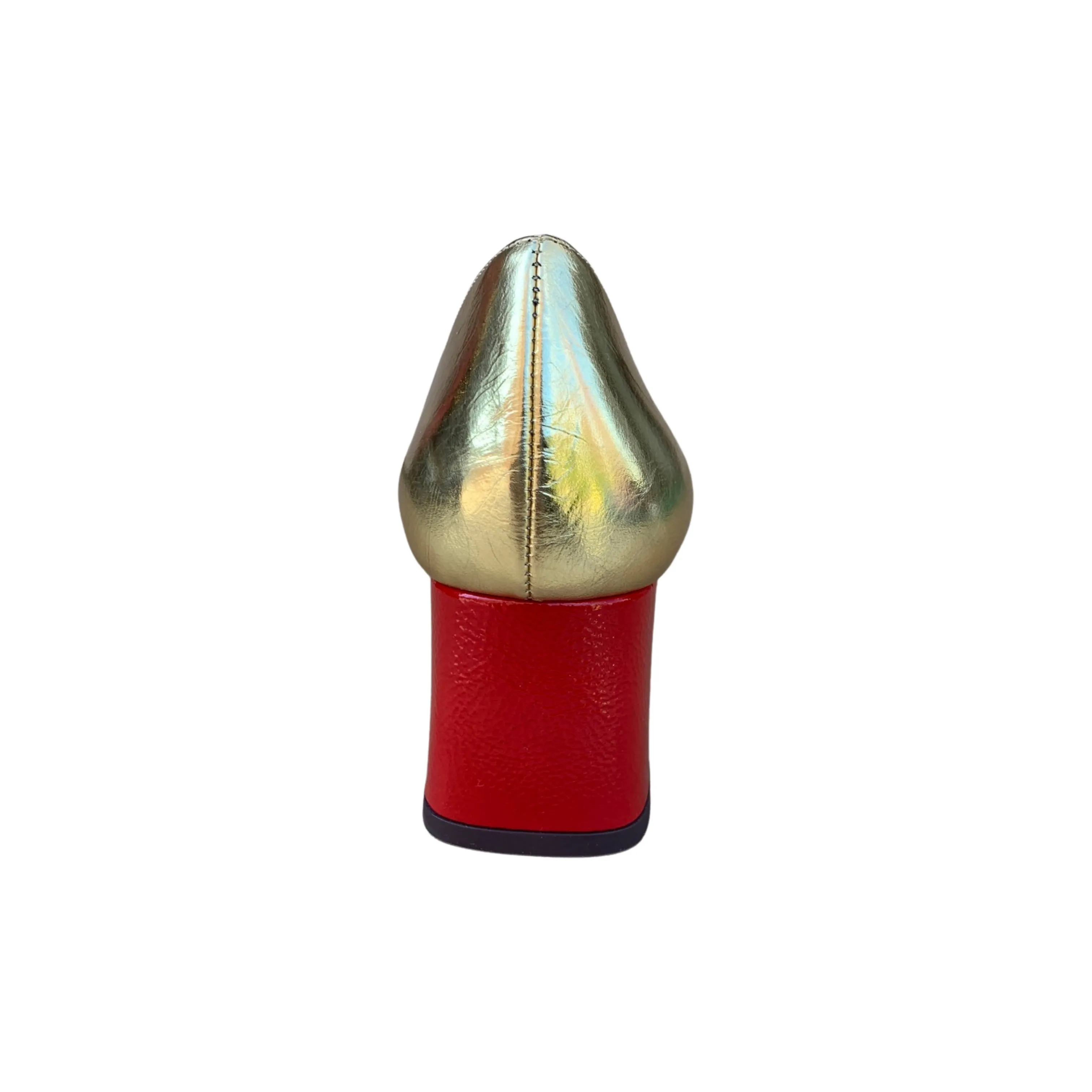 Vyzu Gold with Red Heel