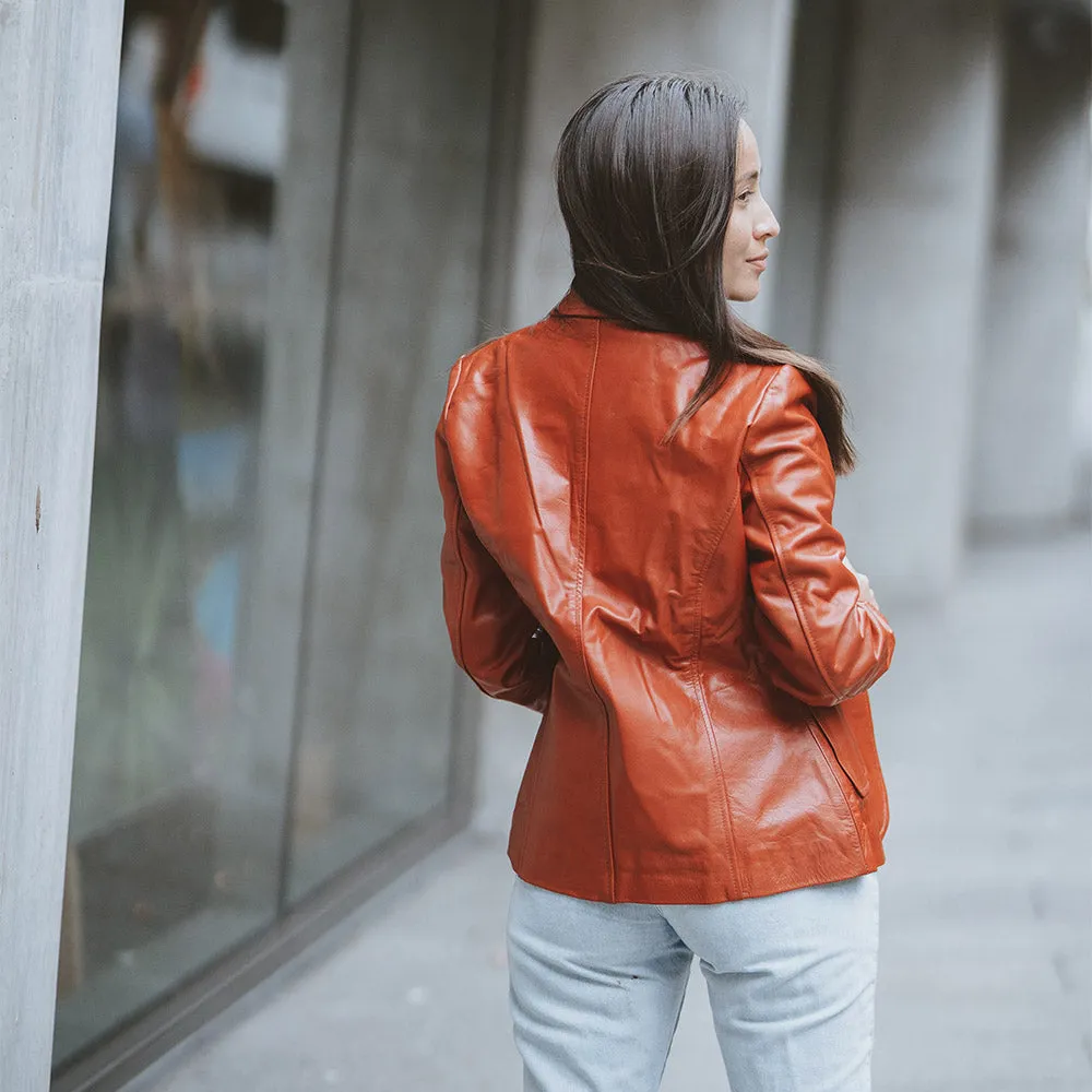 Women's Blazer Leather Jacket - Brittany